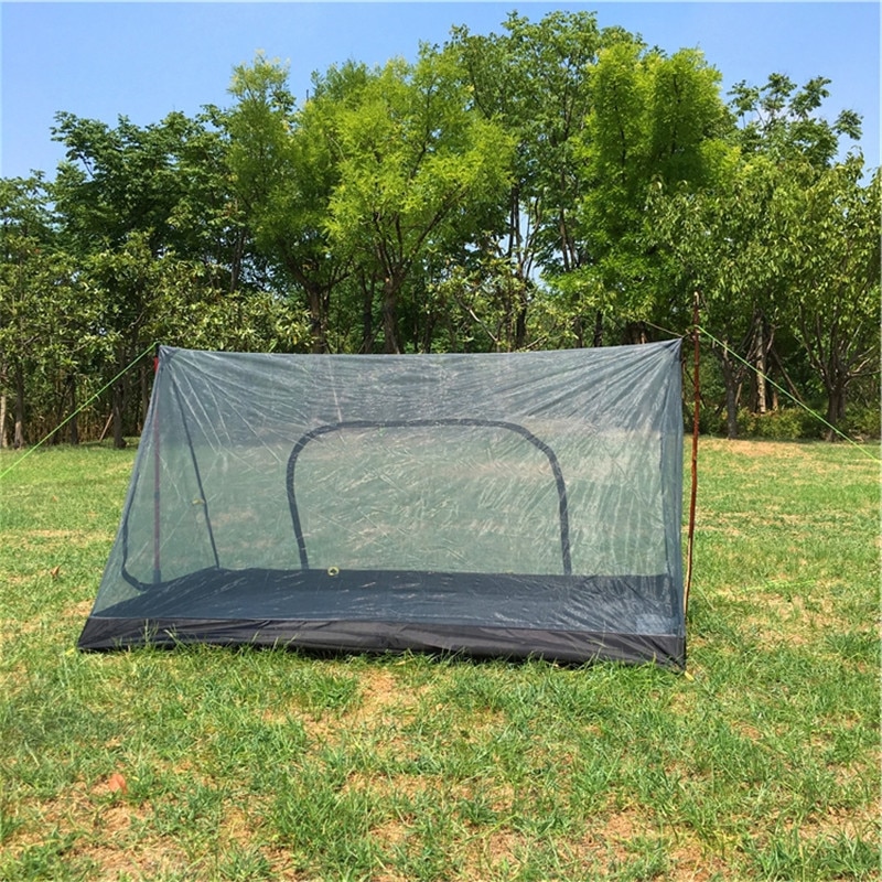 Cheap Goat Tents Ultralight Anti Mosquito Summer Mesh Tent 210x120x110cm 1 2 Person Rodless Outdoor Camping tent Portable Beach Inner Mesh Tent Tents 